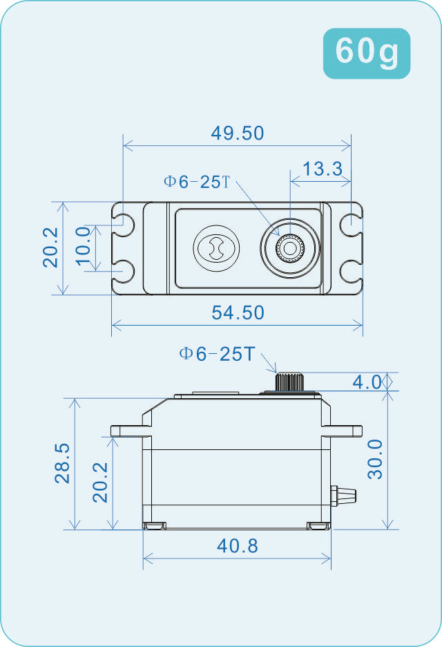 THETA Razor-DH1 NFC HV Low Profile Brushless Servo