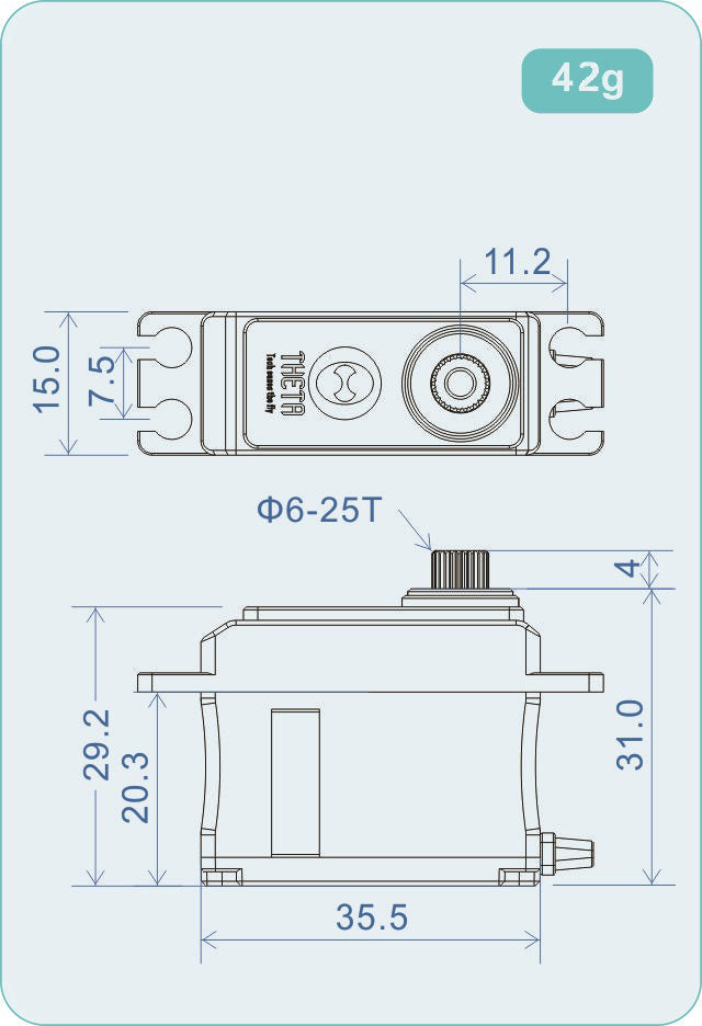 THETA THM988 HV Mini Brushless Servo