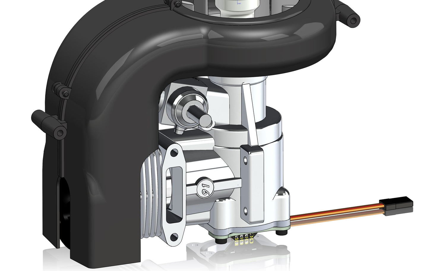 V2 XGuard RC Back Plate Self Calibrating RPM Sensor with AGC (FUTABA)