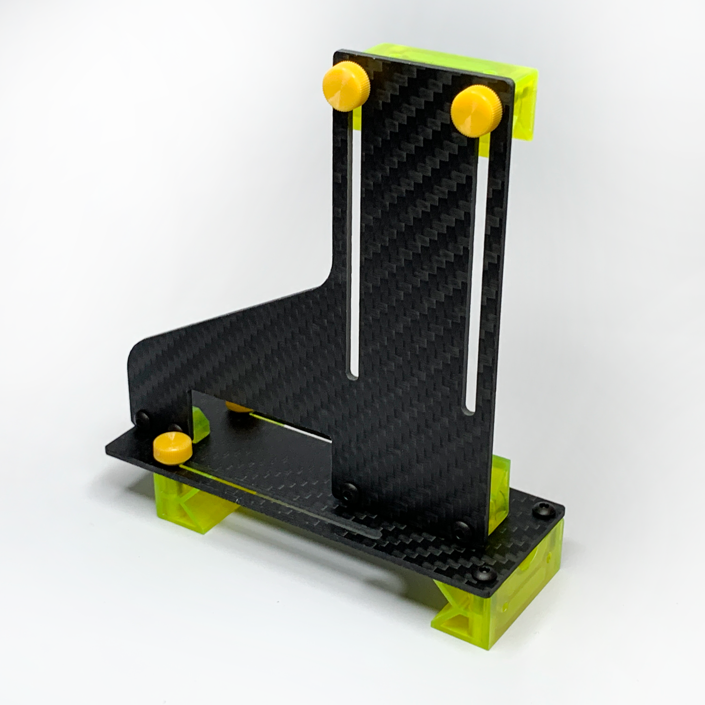 Ultra-High precision carbon fiber Pitch Gage phone holder for the IRCHA RC Heli Toolbox App