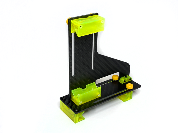 Ultra-High precision carbon fiber Pitch Gage phone holder for the IRCHA RC Heli Toolbox App