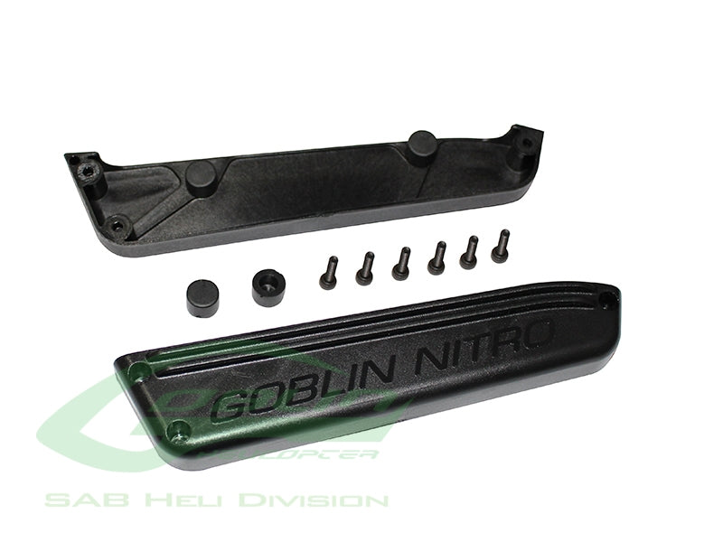 Plastic Fuel Tank Support Black - Black Nitro