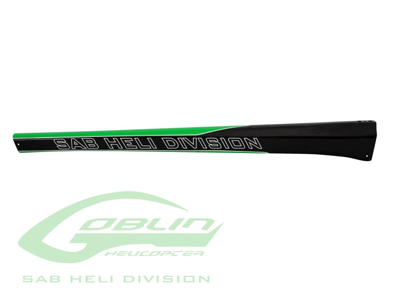 Carbon Fiber Tail Boom Green/Carbon 700 Size - Goblin Black Nitro/Thunder