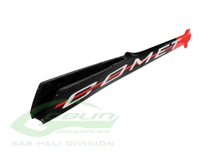 Carbon Fiber Tail Boom Red/Black - Goblin Comet