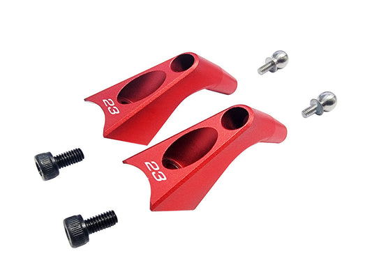 23mm Aluminum Blade Grip Arms - Raw 500