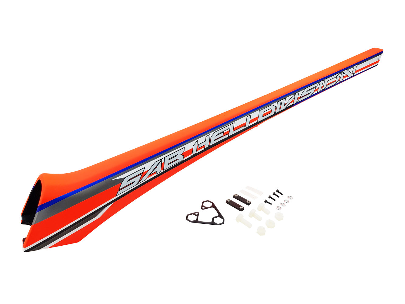 Carbon Fiber Boom Orange/Blue - Kraken 580