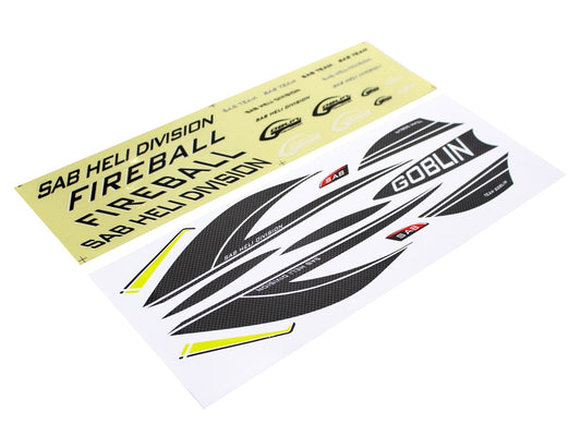 Carbon Sticker Set - Fireball